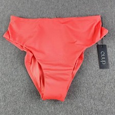 NWT Cuup Size 7 Hibiscus The Highwaist Swim Bottoms UPF 50 Protection