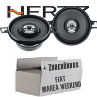 Hertz Lautsprecher FüR Fiat Marea Weekend - 8,7Cm PKW Boxen - Einbauset - Heck