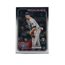 2024 Topps Series 2 Baseball Card #607 Victor Vodnik, Colorado Rockies RC