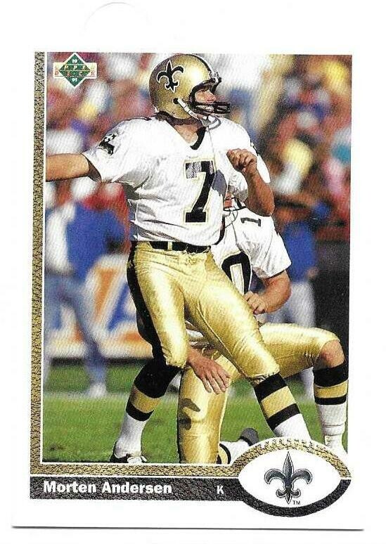 MORTEN ANDERSEN 1991 UPPER DECK CARD MINT CONDITION