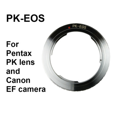 Pentax PK K Lens to Canon EOS EF Mount Adapter Ring 50D 600D 1000D 1100D 550D 7D