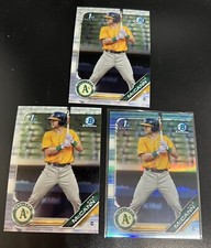 2019 Bowman Draft Kyle McCann Sky Blue Refractor + (2x) Chrome Base #BDC-126
