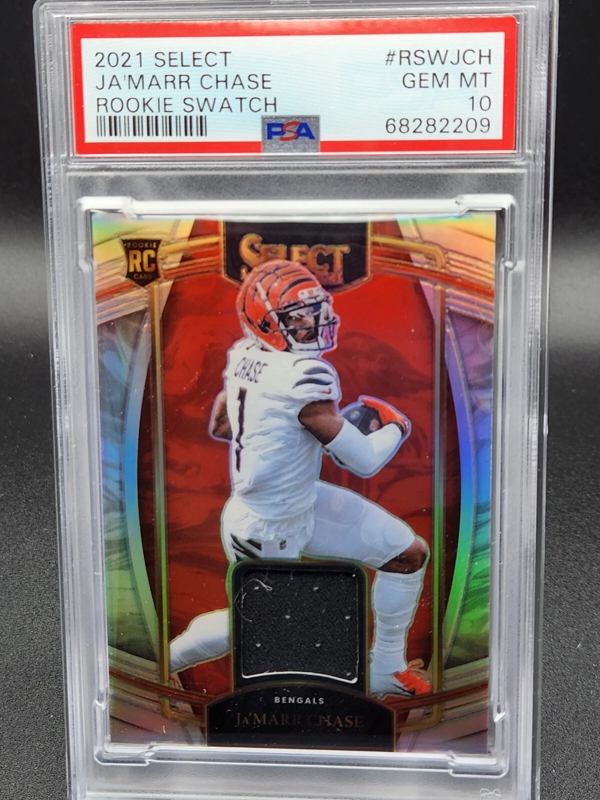 JaMarr Chase Panini Select Rookie Swatches #RSWJCH Base