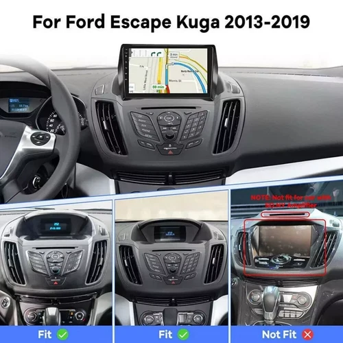 For 2013-19 Ford Escape Apple Carplay 9" Car Stereo Radio GPS Camera Android 13 - Picture 4 of 21