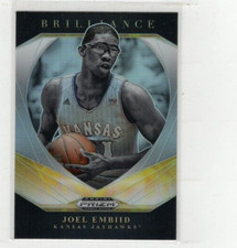 2021 Joel Embiid Prizm Draft Picks Brilliance Silver Prizm #14 Free Ship (A2821)