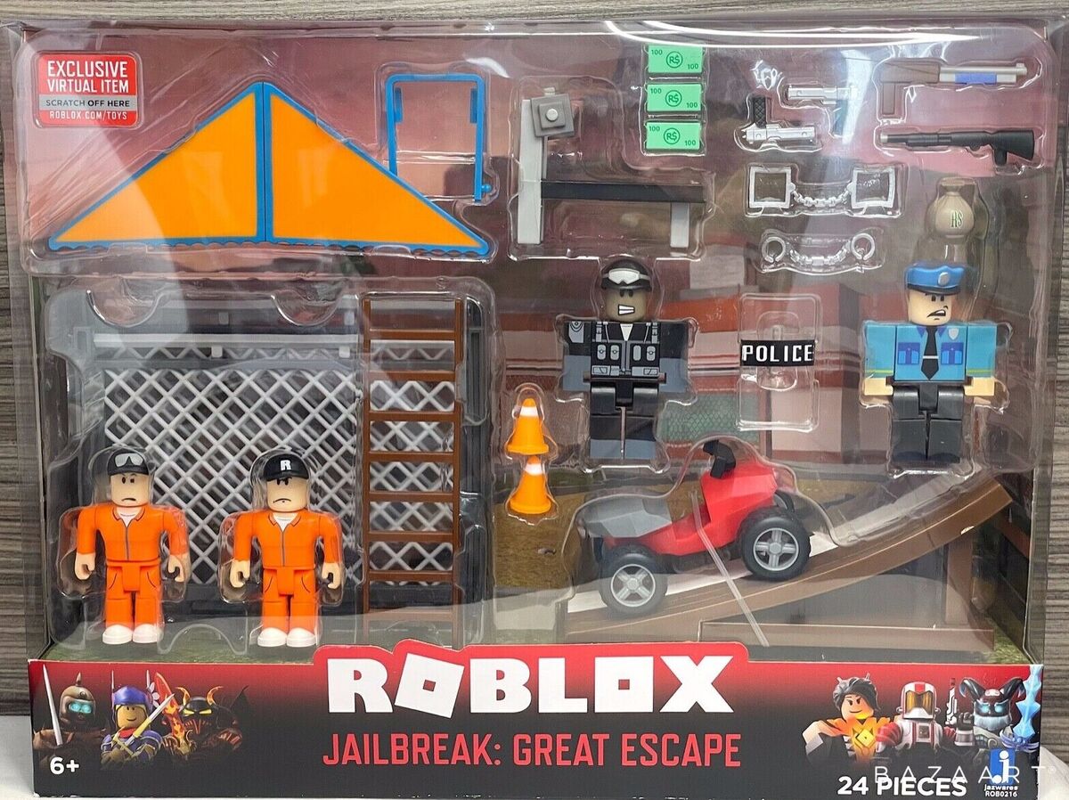 Rare Roblox Jailbreak: Great Escape Toy Figure Playset Exclusive Virtual  Item