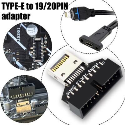 USB3.2 Type-E 20Pin to USB 19P Chassis Front USB Type C Type Extension A N4R3
