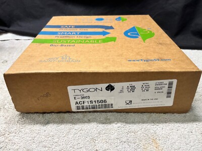TYGON LAB Grade TUBING ACF1S506 E-3603 Formula L 15M, ID 8MM, OD 12MM, Wall 2MM
