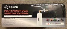 NEW! Saker Foam Cannon Dual Connector Accessory Pressure Washer Gun