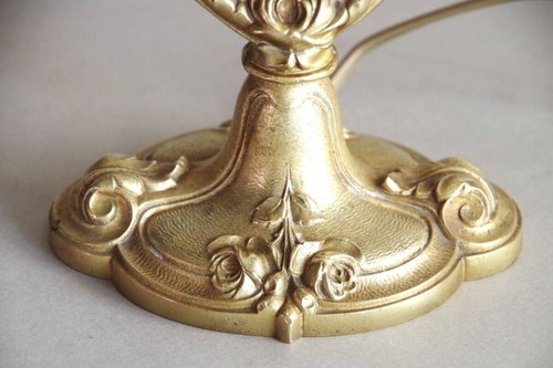 FRANZÖSISCHE ANTIKE Schneider Lampenschirm Charles Ranc Tischlampe Art Deco - Bild 9 von 10