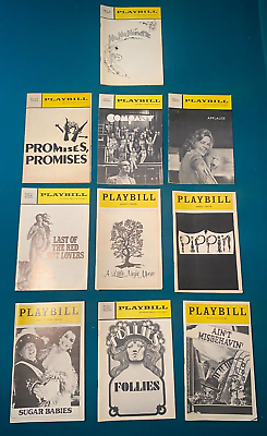 #ad 39 Vintage Playbill lot 1960#x27;s Hello Dolly Fiddler on the Roof Sugar Babies $29.95