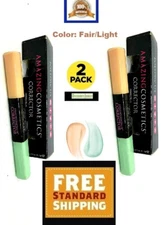 Set of x2 Amazing Cosmetics Corrector Fair/Light 22oz made in USA -authentic