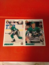 1991-92 Upper Deck Hartford Whalers 2 Card Lot #233, 235