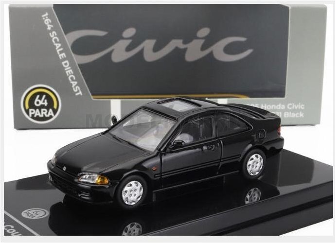 PARAGON-MODELS PA-55761 HONDA - CIVIC EJ1 COUPE LHD 1995 - BLACK - 1/64