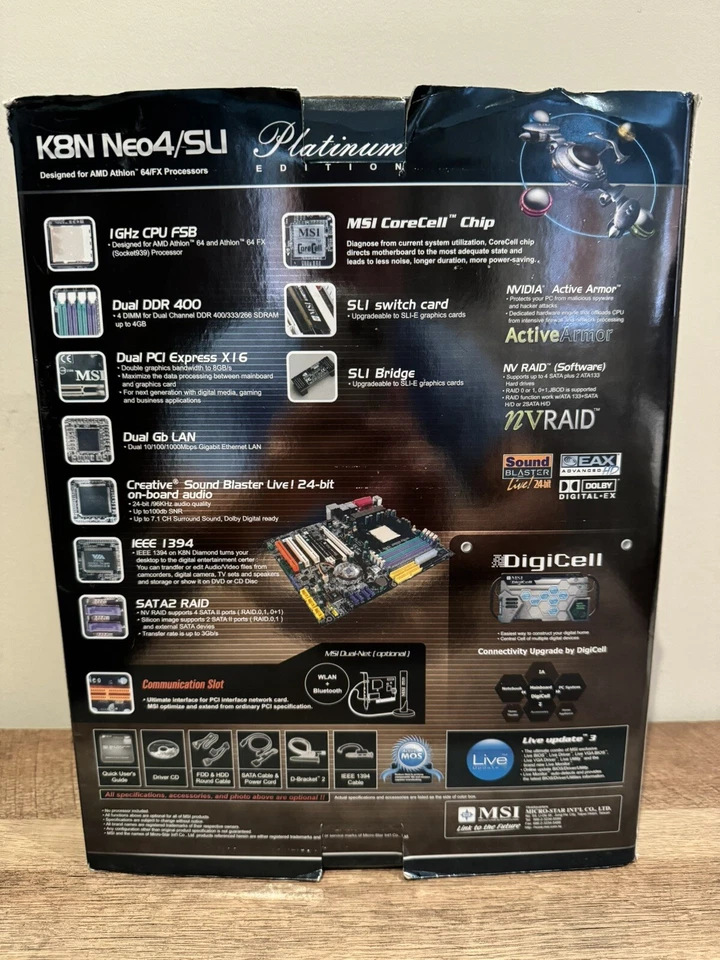 MSI K8N Neo Platinum Motherboard ATX Socket 754 - Image 2 of 4