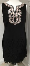 Roman Size 14 Black Jewelled Dress