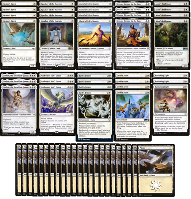 ELITE Mono White Devotion Lifegain Deck - Very Powerful - 60 Card - MTG! |  eBay