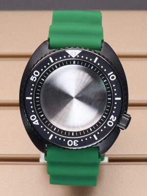 45mm Watch Case+Rubber Bracelets Sapphire Glass Seiko Skx009 Mod