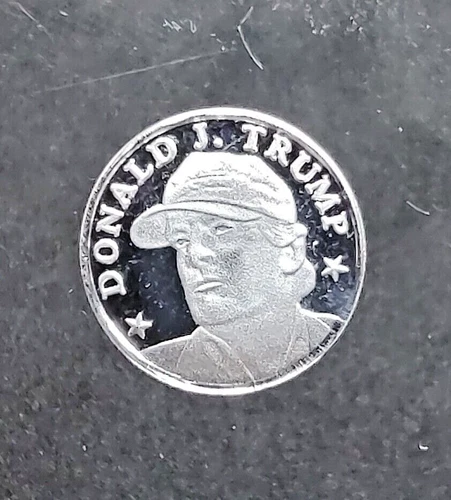 1 Gram .999 Fine Silver DONALD TRUMP w/ MAGA Hat Uncirculated Fine Silver Round