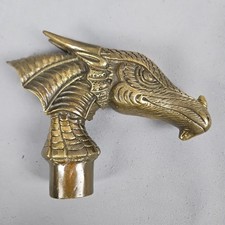 Bronze Dragon Head Cane Walking Stick Head