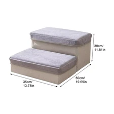 Foldable Durable Puppy Ramp Climbing Ladder Case 2/3 Steps Dog Climbing Ladder C