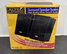 ALTEC LANSING Model 52 Surround Sound Speakers New Old Stock Damaged Box