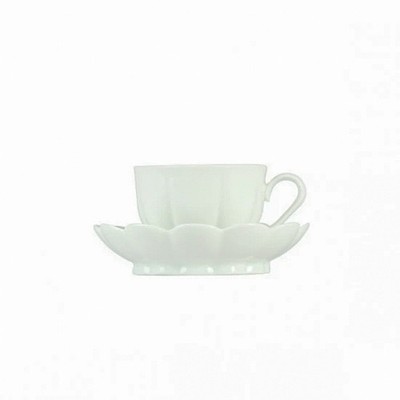Augarten Wein Melon ( white ) Mocha Cup & Saucer