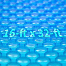 16-Ft X 32-Ft Rectangular Pool Solar Blanket - 12-Mil Solar Pool Cover with Ther