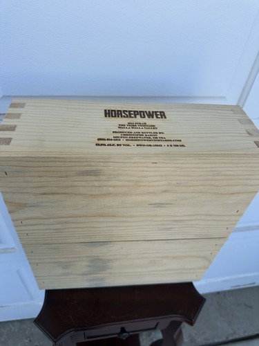 Horsepower Empty Wine Box 2014 Syrah Walla Walla Valley (3x 750ml) - Picture 7 of 11