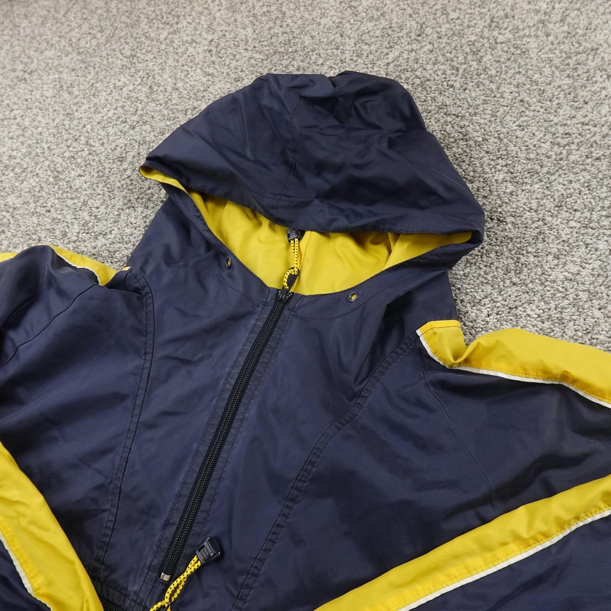 VTG Gap Jacket Mens XL Blue Yellow Anorak 1/2 Zip Windbreaker VTG Gap Jacket Mens XL Blue Yellow Anorak 1/2 Zip Windbreaker