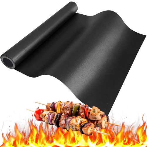 BBQ Grill Mat Roll Cut to Size Grill Mats for Outdoor Grill Non-Stick Grill