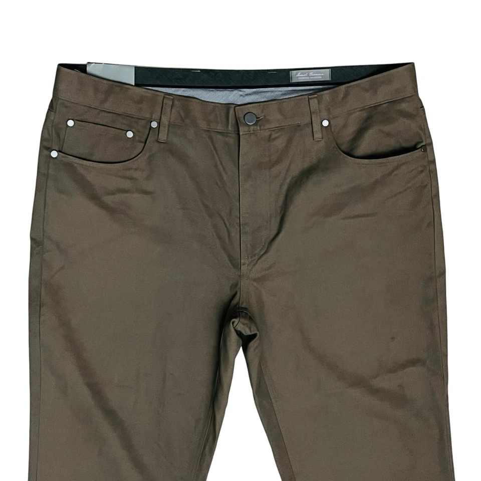 NEW Daniel Cremieux Signature Collectio Sz 40x30 Brown/Hazel Pants Cotton & Wool - Image 2 of 4