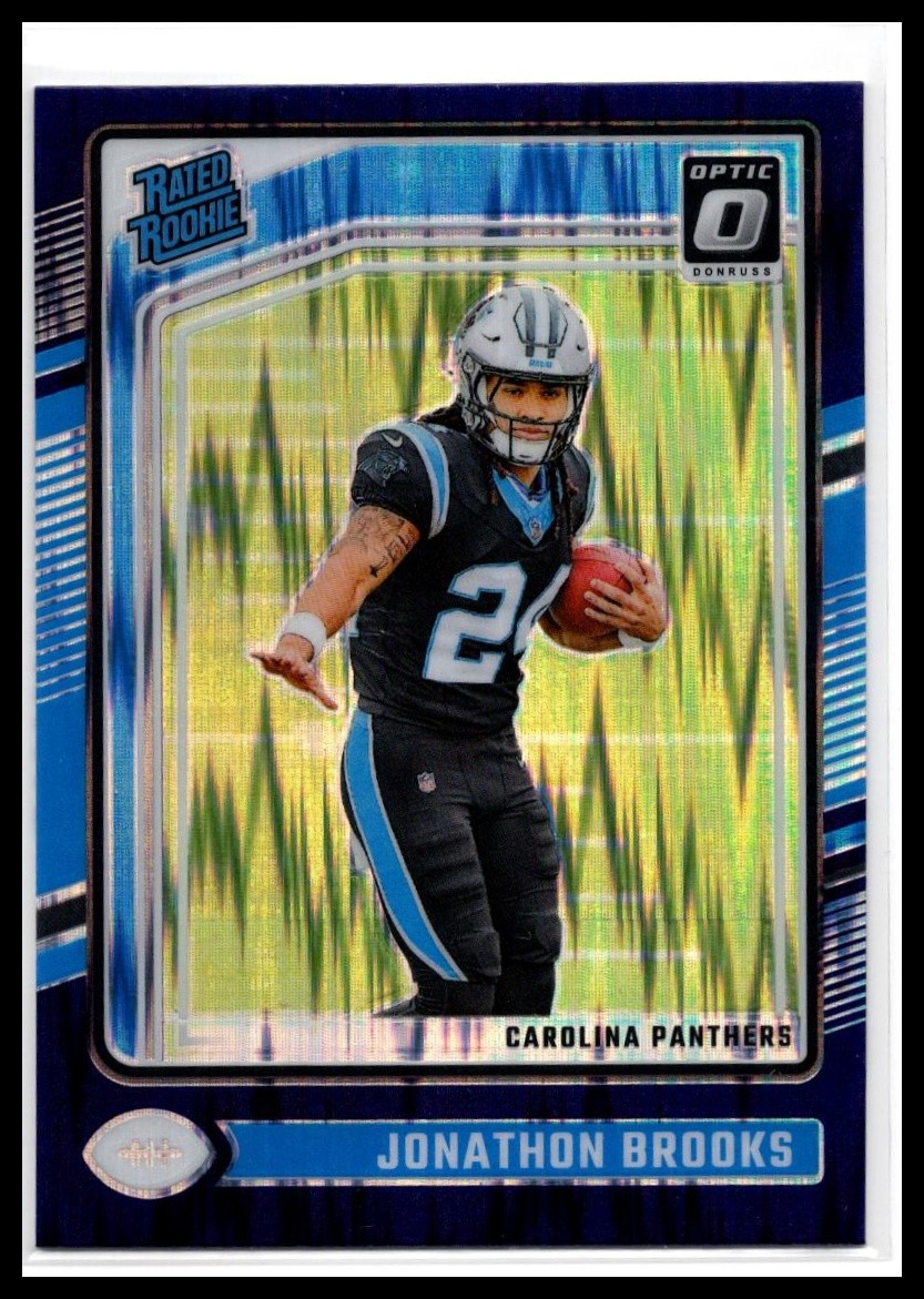 2024 Donruss Optic #258 Jonathon Brooks Purple Shock