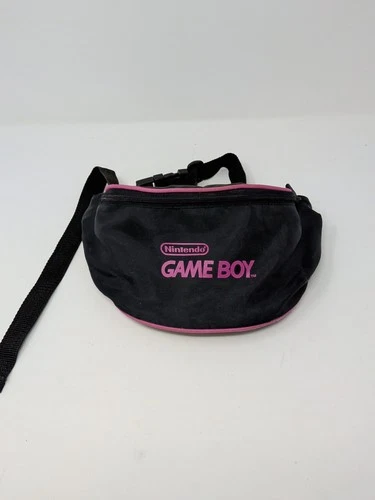 Nintendo Game Boy Fanny Pack Waist Bag Black Hot Pink Vintage 90s Gamer