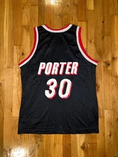 TERRY PORTER Champion PORTLAND TRAIL BLAZERS Road Jersey 44 NBA Robinson Drexler