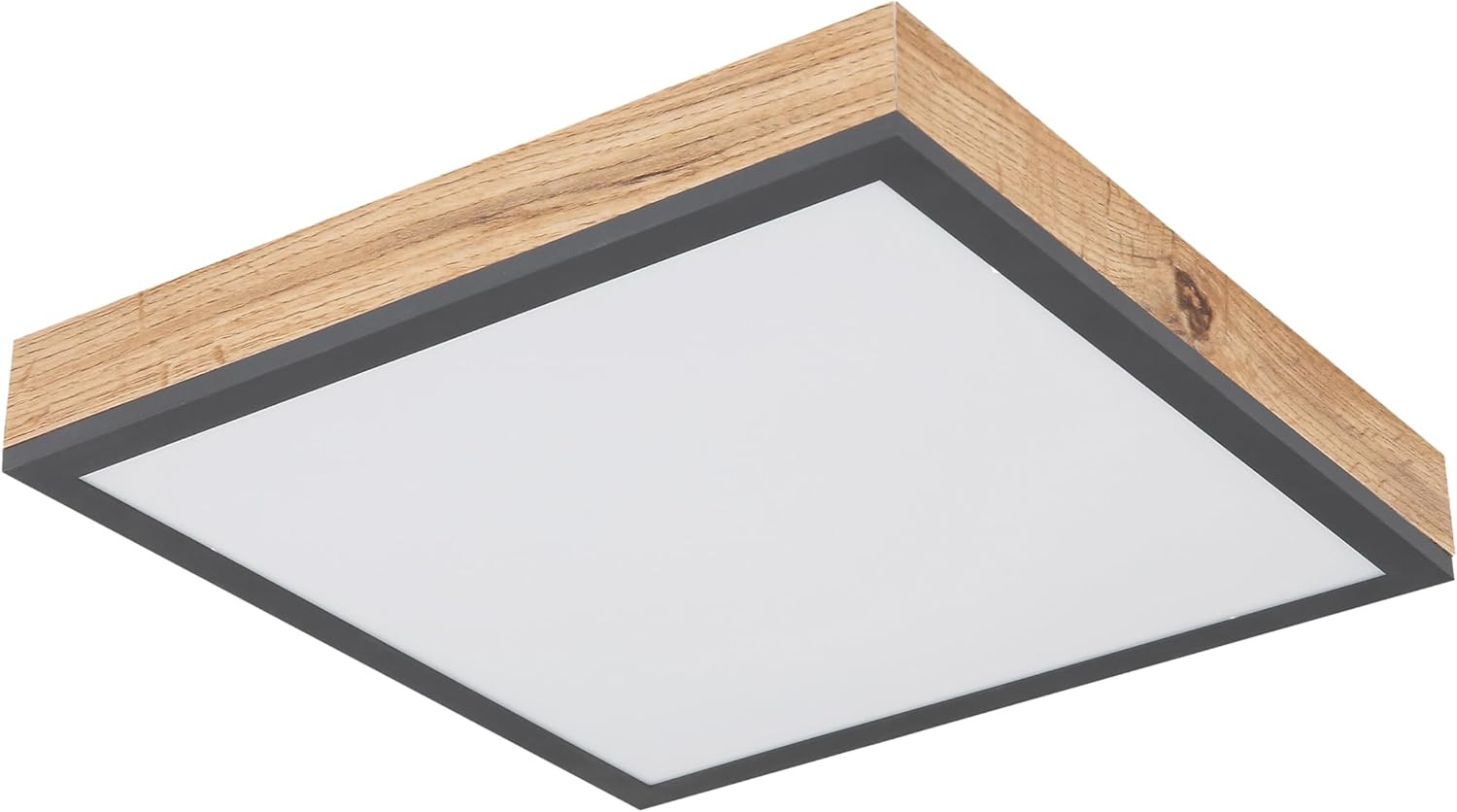 Lampadario Camera Da Letto Efetto Legno [750LM - 3000K - 12W - 30X30 Cm] Plafoni