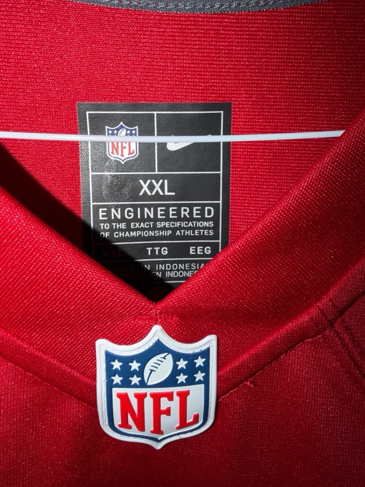 Camiseta deportiva para hombre San Francisco 49ers Steve Young Nike Scarlet Player Game 2XL Foto 3 de 3