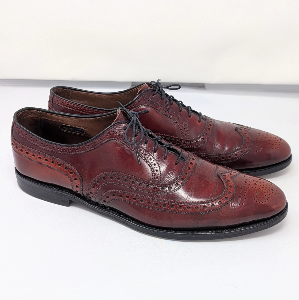 Vintage Allen Edmonds Cameron Oxblood Penny Loafers Size 9.5A C Loafer Leather Upper Casual Shoes for Men for sale | eBay main image 3