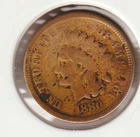 US Rare Old West 1880 Indian Head Penny Coin American Collection Shield Cent USA