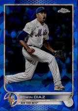 2022 Topps Chrome Sapphire Edition Edwin Diaz #267 New York Mets 26H