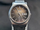Vintage 1976 Seiko Type II 4623-8010 Brown Dial Kanji JDM Quartz Watch Steel