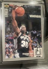 1994-95 Upper Deck Collector's Choice - Antoine Carr #135 Silver Foil Signature