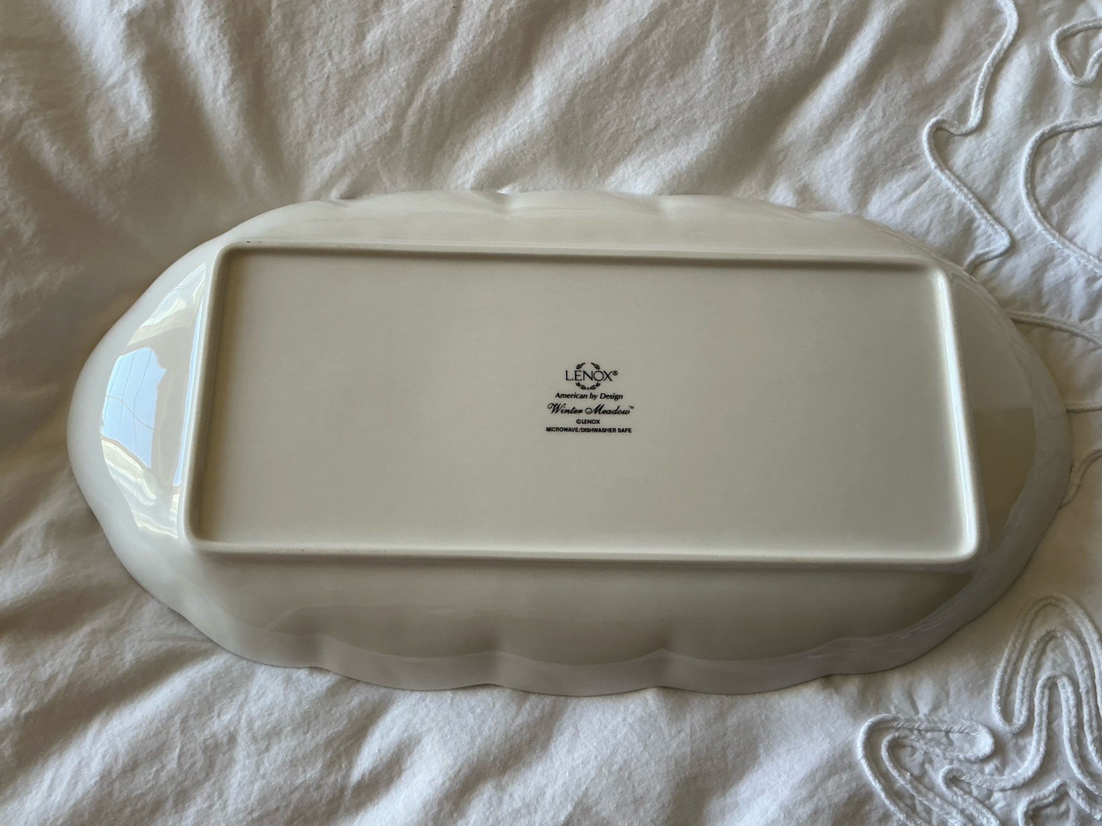Lenox Winter Meadow serving tray EUC