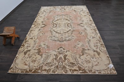 Oushak Türkisch Vintage Teppich 6x10 Kelim Rug Anatolisch Handarbeit Boho Dek...