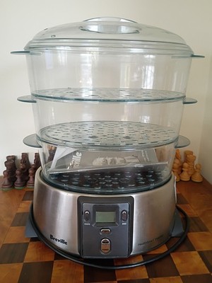 Breville HealthSmart Food Steamer- Multi Tier Digital Timer Complete - Tested