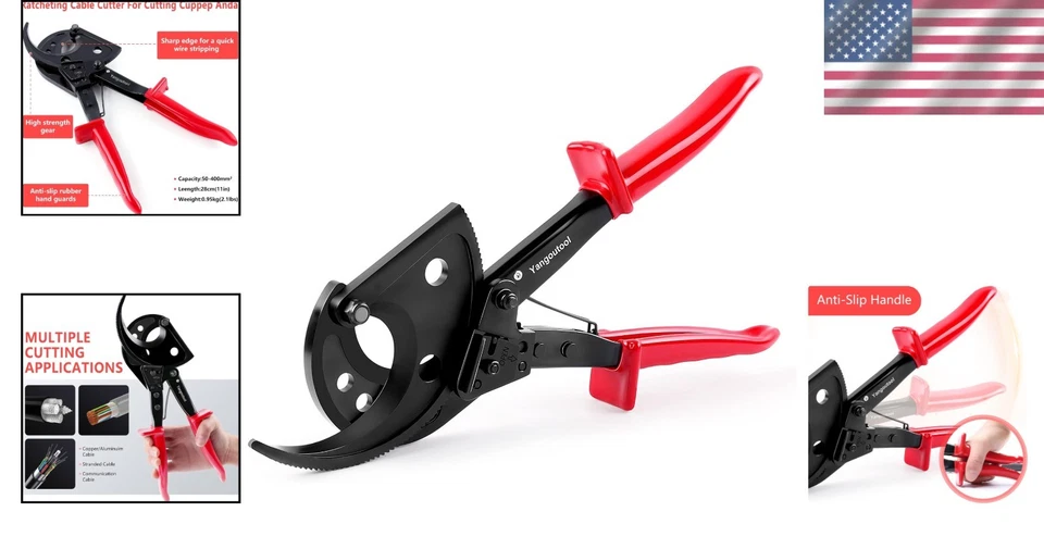 Cortador de cable de trinquete de alta resistencia Foto 2 de 4