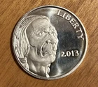 1 Troy Oz .999 Fine Silver 2013 Indian Head “Liberty” Round