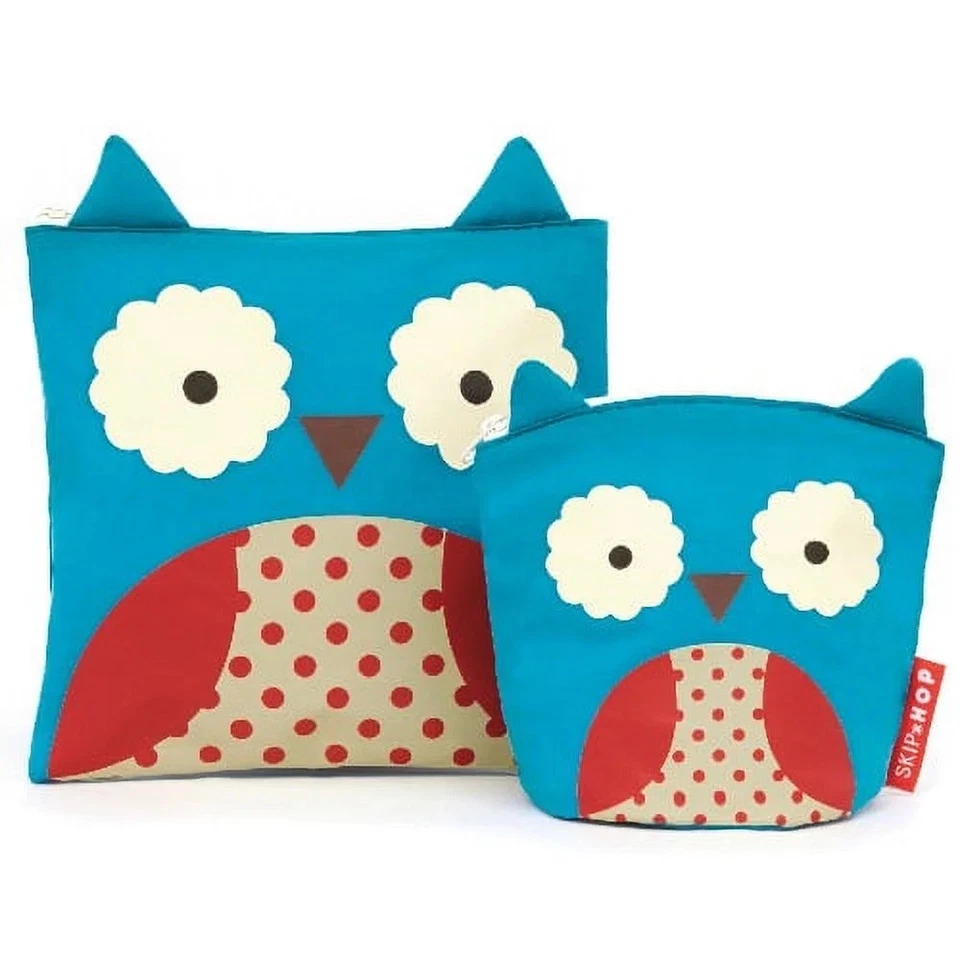 Skip Hop - Paquete de 2 bolsas de bocadillos y sándwiches para búhos pequeños Foto 3 de 3