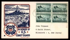 Mayfairstamps US FDC 1940s New York block in honor of the Coast Guard First Day