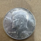 1964 Kennedy Half Dollar 50C Coin KM#202 90% Silver, 10% Copper Composition